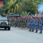 Foto : Upacara dan syukuran dipimpin oleh Kasdam XII/Tanjungpura Brigjen TNI Putra Widyawinaya, S.H., M.P.M. Bertempat di Halaman Mapomdam XII/Tpr, Jalan Rahadi Usman Kota Pontianak