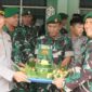 Foto : Kapolres Balangan AKBP Dr. Yulianor Abdi, S.H., S.I.K., M.H. bersama para Pejabat Utama Polres Balangan berikan kejutan kepada jajaran Kodim 1001/HSU-BLG