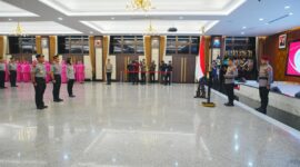 Foto : Upacara kenaikan pangkat yang digelar di Rupattama Mabes Polri