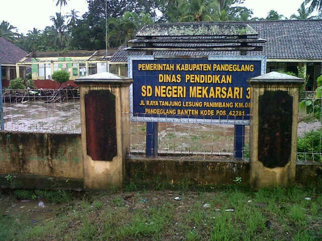 Foto : SD Mekarsari 3 Panimbang, Kabupaten Pandeglang