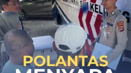 Foto : Polantas Menyapa, Layanan SIM keliling Ditlantas Polda Banten