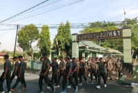 Foto : Kegiatan olahraga jalan santai di seputaran kota Barabai