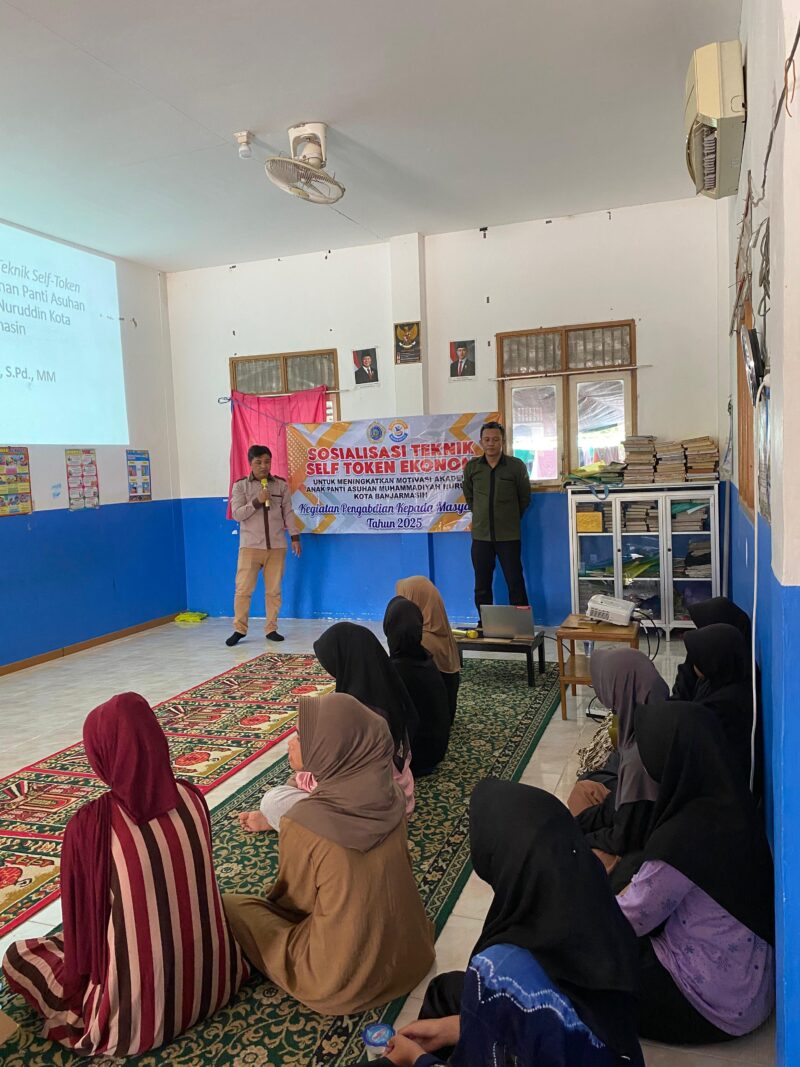 Foto : Kegiatan Sosialisasi Program Pelatihan Teknik Self-Token Economy di Panti Asuhan Muhammadiyah Nuruddin, Kota Banjarmasin