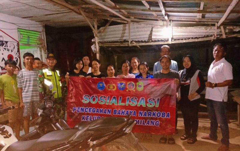 Foto : Kegiatan Sosialisasi Pencegahan Bahaya Narkoba di RT/RW 007/002, Kelurahan Pangmilang, Kecamatan Singkawang Selatan, Kota Singkawang