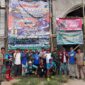 Foto : Bakti sosial yang di selenggarakan komunitas motor tril TAJUR berkolaborasi dengan DKM Mesjid AT-TAQWA Desa Pesanggrahan