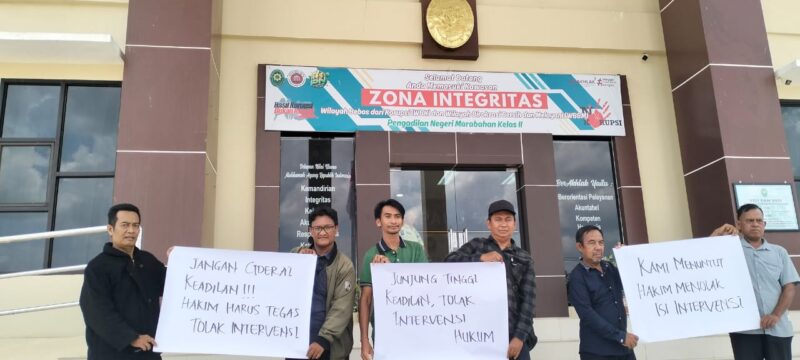 Foto : Kantor Hukum Nenggala Alugoro Ahmad, dengan tegas meminta Majelis Hakim Pengadilan Negeri Marabahan menolak permohonan intervensi