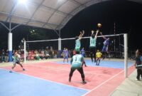 Foto : Turnamen Bola Voli Kapolres HST Cup 2025 Sen Benua Enam di Lapangan Pelajar Barabai