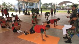 Foto : Kegiatan Tes Kesegaran Jasmani (Garjas) periode II Tahun Anggaran 2025, bertempat di Lapangan Pelajar Barabai