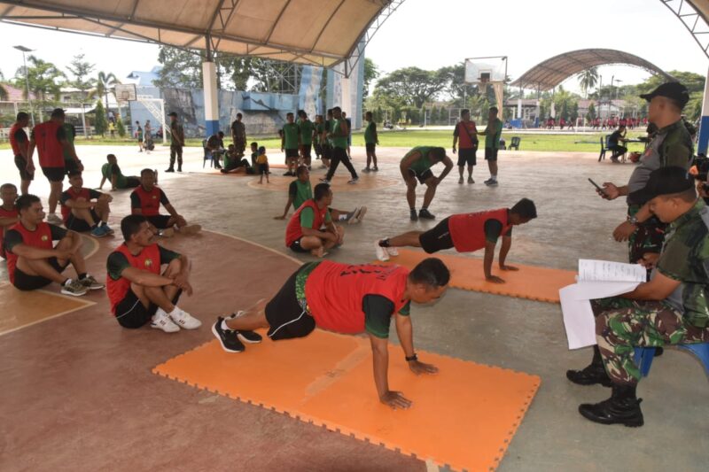 Foto : Kegiatan Tes Kesegaran Jasmani (Garjas) periode II Tahun Anggaran 2025, bertempat di Lapangan Pelajar Barabai