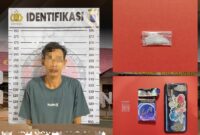Foto : Pengedar narkoba di Desa Ambakiang, Kecamatan Awayan, Kabupaten Balangan berhasil dibekuk jajaran Satresnakoba Polres Balangan