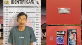 Foto : Pengedar narkoba di Desa Ambakiang, Kecamatan Awayan, Kabupaten Balangan berhasil dibekuk jajaran Satresnakoba Polres Balangan