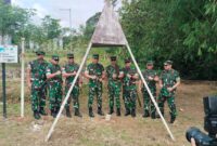 Foto : Pangdam XII/Tanjungpura, Mayjen TNI Jamallulael, S.Sos., M.Si., tinjau patok batas negara di titik Nol PLBN Jagoi Babang