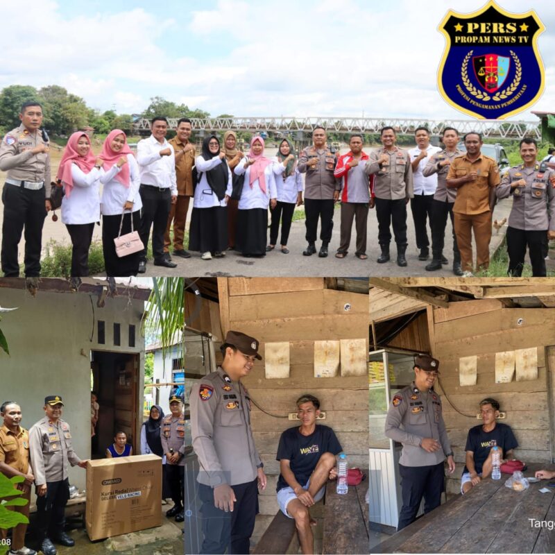 Foto : Bantuan dua kursi roda kepada saudara Hendri dan saudara Hanifan warga desa Sidomulyo Kecamatan Nanga Pinoh Kabupaten Melawi Kalbar