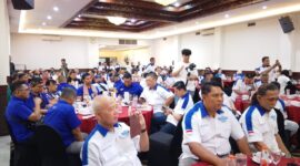 Foto : Kegiatan pengukuhan pengurus baru  IMBI Kalsel untuk masa bakti 2025–2029 dalam sebuah acara penuh kebersamaan di Hotel HBI Banjarmasin