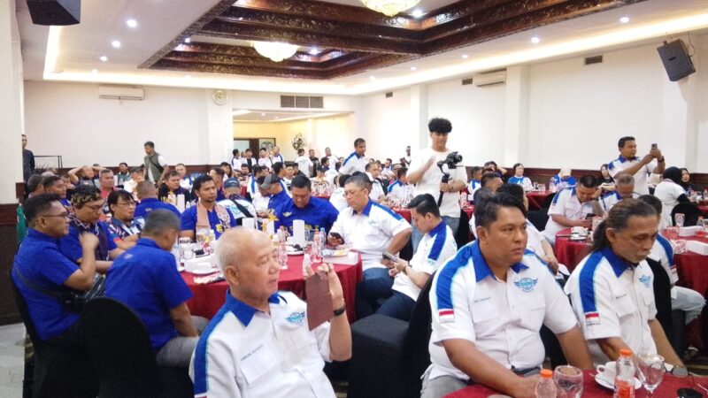 Foto : Kegiatan pengukuhan pengurus baru  IMBI Kalsel untuk masa bakti 2025–2029 dalam sebuah acara penuh kebersamaan di Hotel HBI Banjarmasin
