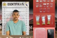 Foto : Satresnarkoba Polres Balangan berhasil menangkap penjual sabu yakni TA (29) 