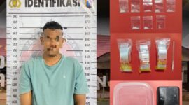 Foto : Satresnarkoba Polres Balangan berhasil menangkap penjual sabu yakni TA (29) 