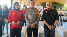 Foto : Sekretaris Jenderal Persatuan Wartawan Duta Pena Indonesia (PWDPI), Nova Indriani, menghadiri acara peringatan Hari Ulang Tahun (HUT) ke-8 Gaspool Lampung