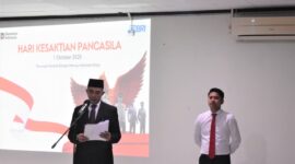 Foto : Branch Office (BO) Cilegon menyelenggarakan upacara dan rangkaian kegiatan internal sebagai bentuk penguatan nilai-nilai Pancasila di lingkungan kerja