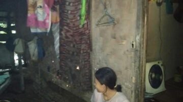 Foto : Rabin, warga Kampung Mekarsari RT 42 RW 9, kepala rumah tangga dengan 3 anak