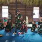 Foto : Dandim 1002/Hulu Sungai Tengah, Letkol Inf Ardiansyah Okta Putra Siregar, menghadiri pelaksanaan Aruh Adat Bawanang yang digelar di Balai Adat Kiyu