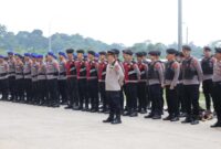 Foto : Polda Banten melaksanakan KRYD dalam rangka pengamanan Kompetisi I-League Pegadaian Championship Tahun 2025/2026 di Banten International Stadium