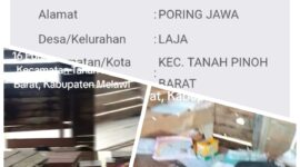 Foto : SDN 16 Poring Jawa, desa Laja kecamatan tanah pinoh barat kabupaten melawi