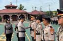Foto : Polres Balangan gelar serah terima jabatan pejabat utama di wilayah hukum Polres Balangan, kegiatan ini dilaksanakan di Lapangan Apel Mako Polres Balangan