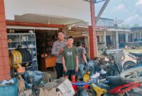 Foto : Kegiatan Rutin Yang Ditingkatkan ( KRYD ) yang dilaksanakan oleh regu 1 Spkt Polsek Kuala Behe dan Pelaksanaan patroli menggunakan kendaraan roda dua