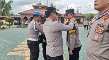 Foto : Polres Balangan menggelar Apel Launching Pamapta (Patroli, Pengamanan, dan Pelayanan Terpadu)