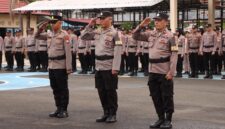 Foto : Polres Barito Kuala melaksanakan upacara Launching Nomenklatur Kanit SPKT Menjadi Pamapta SPKT
