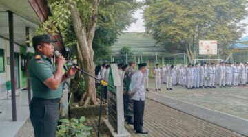 Pelajar MAN 4 HST Dapat Pembinaan Disiplin dan Wawasan Kebangsaan dari Koramil 1002-04/LAS