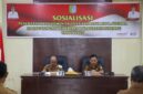 Foto : Kegiatan sosialisasi penerapan manajemen talenta Aparatur Sipil Negara di Aula BKPSDM
