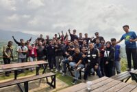 Foto : Kegiatan touring bertajuk “BBC Labuan On The Way to Bukit Waruwangi”, komunitas BRI Bikers Community (BBC)