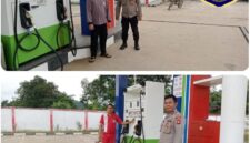 Foto : Jajaran Polsek Sebangki laksanakan patroli siang di Stasiun Pengisian Bahan Bakar Umum (SPBU) wilayah hukum Polsek Sebangki