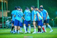 Foto : Pertandingan antara BRI BO Labuan vs BRI BO Pandeglang dalam laga persahabatan yang berlangsung di Lapangan Mini Soccer Jawara Menes