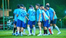 Foto : Pertandingan antara BRI BO Labuan vs BRI BO Pandeglang dalam laga persahabatan yang berlangsung di Lapangan Mini Soccer Jawara Menes