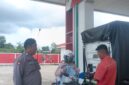 Foto : Polsek Sengah Temila laksanakan patroli siang di sejumlah SPBU di wilayah hukum Polsek Sengah Temila