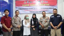 Foto : Kegiatan sosial berupa donor darah serentak, bertempat di Unit Transfusi Darah RSUD H. Damanhuri Barabai, Kabupaten Hulu Sungai Tengah
