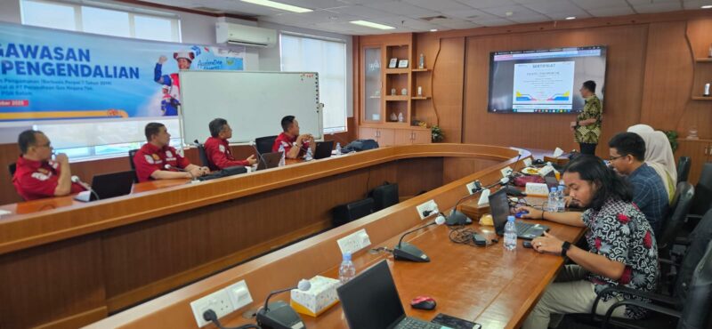 Foto : Kegiatan audit hari kedua di PT PGN Tbk, Station Gas Panaran-PGN Area Batam