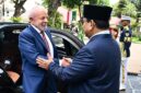 Foto : Presiden Prabowo Subianto sambut kedatangan Presiden Republik Federasi Brasil, Luiz Inácio Lula da Silva, dalam upacara kenegaraan di Istana Merdeka