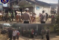 Foto : Pengamanan dan pengawalan Karnaval Dalam Rangka Bulan Bahasa SMAN 1 Menyuke di Desa Darit Kecamatan Menyuke