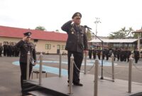 Foto : Polres Batola menggelar upacara yang dilaksanakan di Halaman Apel Mapolres Barito Kuala (Batola)