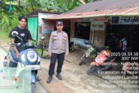 Foto : Polsek Air Besar terus aktif melaksanakan patroli siang hari untuk jaga Kamtibmas