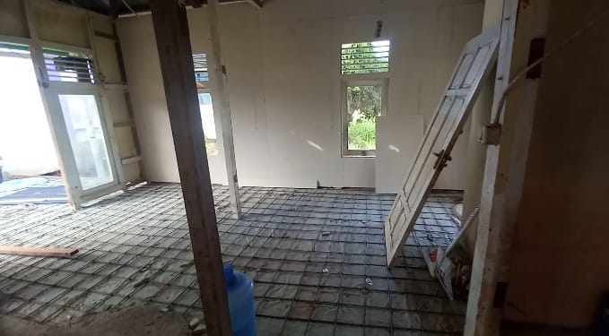 Foto : Proyek Rehab Rumah Dinas Puskesmas Dara Juanti kabupaten Sintang, Kalimantan Barat