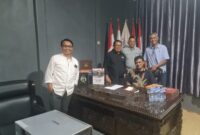 Foto : Aliansi Jurnalis Independen (AJI) melakukan kunjungan kepada Sekretariat Serikat Media Siber Indonesia (SMSI), Jalan Veteran II No. 7C, Jakarta Pusat