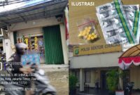 Foto : Salah satu toko kelontong yang diduga kuat menjual obat keras daftar (G) tepatnya di Jl. Mesjid Rt.3, Rw.4, Kecamatan Ciracas, Kota Jakarta Timur dan Polsek Ciracas