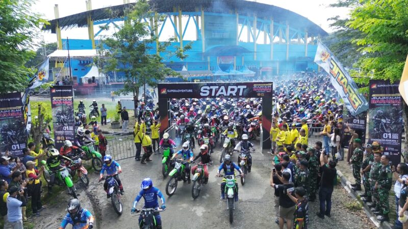 Foto : Kegiatan Adventure Trail Community “Jelajah Alam Barabai Part 8” yang digelar di Stadion Murakata Barabai, Desa Mandingin, Kecamatan Barabai, Kabupaten Hulu Sungai Tengah (HST)