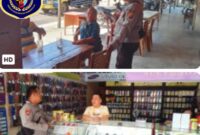 Foto : Polsek Mempawah Hulu melaksanakan patroli di siang hari di pertokoan dan pusat keramaian