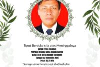 Foto : Pimpinan Redaksi Bungas Banten, almarhum Uyung Iskandar